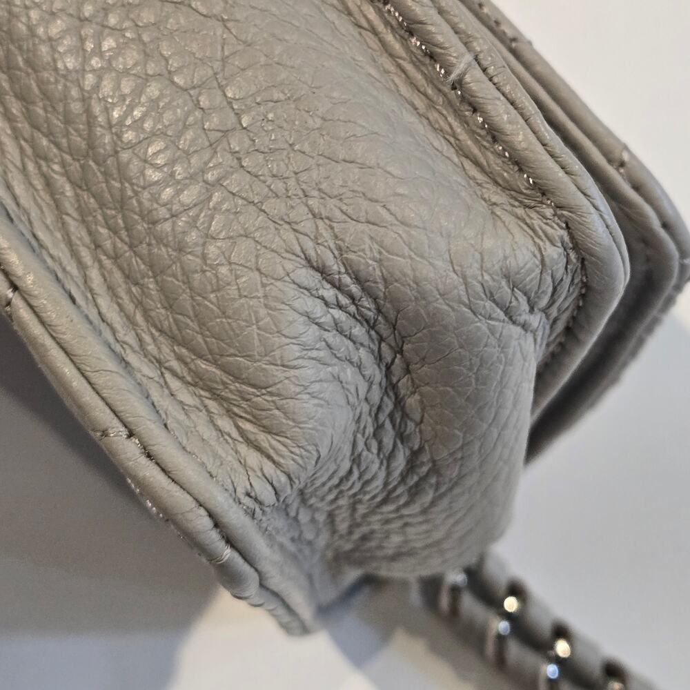 Aimee Kestenberg Quilted Leather Convertible Crossbody Clutch Chain Strap Beige - Picture 12 of 14